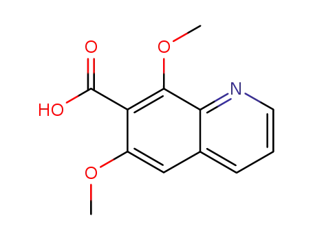 Molecular Structure of 91570-01-3 (7-Quinolinecarboxylicacid,6,8-dimethoxy-(7CI,9CI))