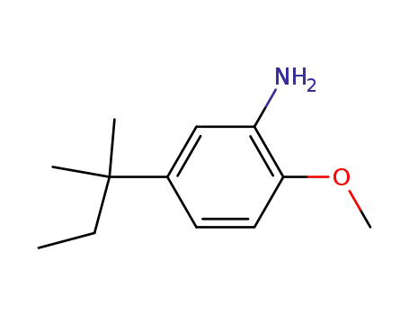 Molecular Structure of 91553-00-3 (2-AMINO-4-TERT.-AMYLANISOLE)