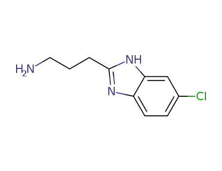 Molecular Structure of 915921-08-3 (3-(5-CHLORO-1H-BENZIMIDAZOL-2-YL)PROPAN-1-AMINE)