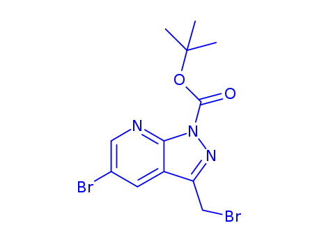 1H-Pyrazolo[3,4-b]pyridine-1-carboxylic acid, 5-bromo-3-(bromomethyl)-, 1,1-dimethylethyl ester