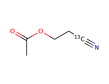 (1-13C)-3-acetoxypropanenitrile