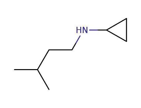 Molecular Structure of 914260-76-7 (N-(3-methylbutyl)cyclopropanamine(SALTDATA: HCl))