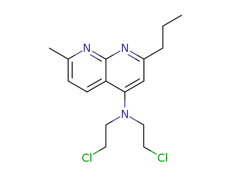 1,8-Naphthyridin-4-amine,N,N-bis(2-chloroethyl)-7-methyl-2-propyl- cas  91860-16-1