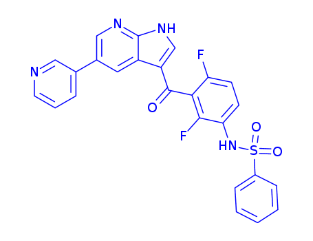 Benzenesulfonamide, N-[2,4-difluoro-3-[[5-(3-pyridinyl)-1H-pyrrolo[2,3-b]pyridin-3-yl]carbonyl] phenyl]-