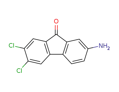Molecular Structure of 91821-97-5 (7-amino-2,3-dichloro-9H-fluoren-9-one)