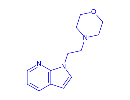 Molecular Structure of 918531-87-0 (4-[2-(1H-pyrrolo[2,3-b]pyridin-1-yl)ethyl]morpholine)