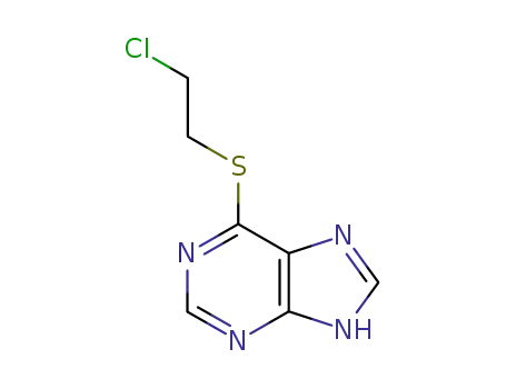 Molecular Structure of 91724-42-4 (6-[(2-chloroethyl)sulfanyl]-5H-purine)