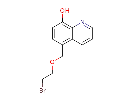 Molecular Structure of 91844-22-3 (5-[(2-bromoethoxy)methyl]quinolin-8-ol)