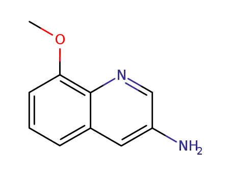 Molecular Structure of 91818-21-2 (8-methoxyquinolin-3-amine)