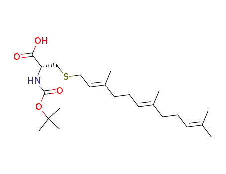 Molecular Structure of 148892-52-8 (N-Boc-S-all-trans-farnesyl-L-cysteine)