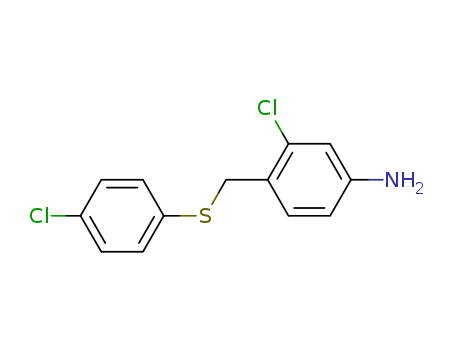 3-chloro-4-[(4-chlorophenyl)sulfanylmethyl]aniline cas  92023-60-4