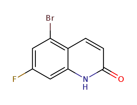 Molecular Structure of 917343-76-1 (5-BroMo-7-fluoroquinolin-2(1H)-one)