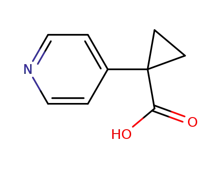 Molecular Structure of 920297-29-6 (1-(4-Pyridinyl)-cyclopropanecarboxylic acid)