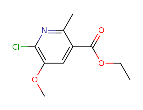 3-Pyridinecarboxylic acid, 6-chloro-5-methoxy-2-methyl-, ethyl ester