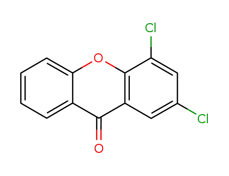 Molecular Structure of 91821-40-8 (2,4-dichloro-9H-xanthen-9-one)