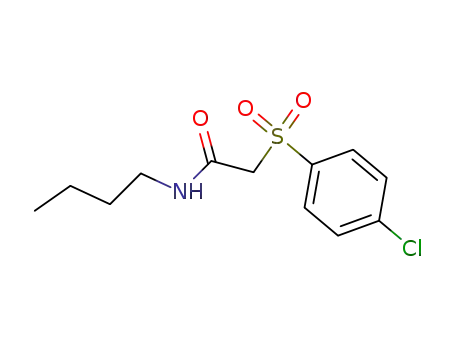 Molecular Structure of 91803-04-2 (N-butyl-2-[(4-chlorophenyl)sulfonyl]acetamide)
