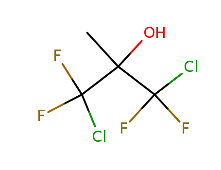 Molecular Structure of 918-17-2 (1,3-dichloro-1,1,3,3-tetrafluoro-2-methylpropan-2-ol)