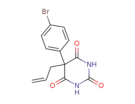 Molecular Structure of 92022-33-8 (5-(4-bromophenyl)-5-(prop-2-en-1-yl)pyrimidine-2,4,6(1H,3H,5H)-trione)