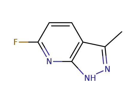 Molecular Structure of 920036-28-8 (1H-PYRAZOLO[3,4-B]PYRIDINE,6-FLUORO-3-METHYL-)