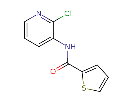 Molecular Structure of 91813-35-3 (N-(2-chloropyridin-3-yl)thiophene-2-carboxamide)