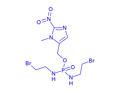 Molecular Structure of 918633-87-1 (N,N'-Bis(2-bromoethyl)phosphorodiamidic acid (1-methyl-2-nitro-1H-imidazol-5-yl)methyl ester)