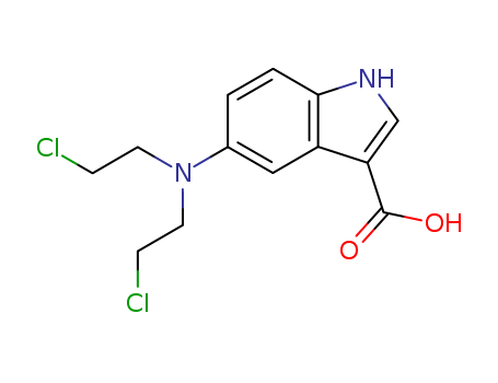 1H-Indole-3-carboxylic acid, 5-[bis(2-chloroethyl)amino]-