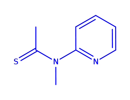 Molecular Structure of 92053-37-7 (Ethanethioamide,  N-methyl-N-2-pyridinyl-)