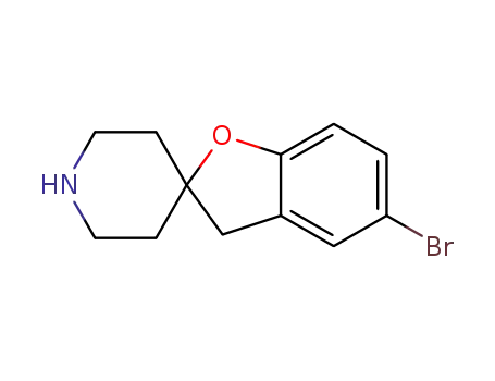 Molecular Structure of 91830-17-0 (Spiro[benzofuran-2(3H),4'-piperidine], 5-broMo-)