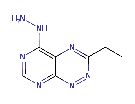 (8-ethyl-2,4,7,9,10-pentazabicyclo[4.4.0]deca-2,4,7,9,11-pentaen-5-yl)hydrazine cas  91846-38-7