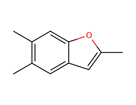 Molecular Structure of 92016-80-3 (Benzofuran,  2,5,6-trimethyl-)