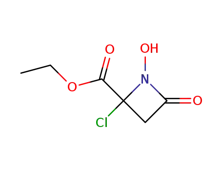 2-Azetidinecarboxylic acid, 2-chloro-1-hydroxy-4-oxo-, ethyl ester