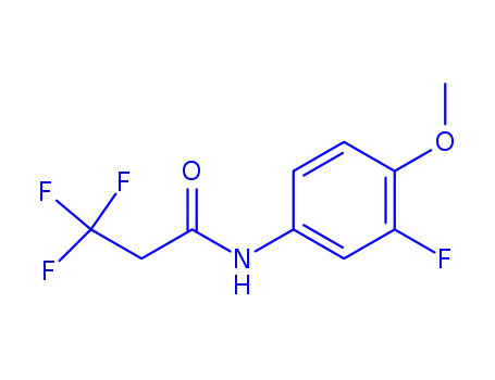 Molecular Structure of 919486-92-3 (3,3,3-trifluoro-N-(3-fluoro-4-methoxy-phenyl)propanamide)