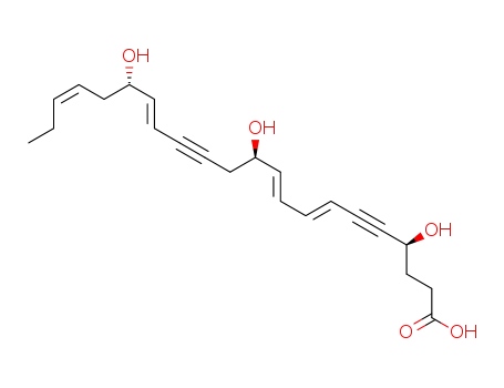 (4S,11R,17S)-trihydroxydocosa-(7E,9E,15E,19Z)-tetraene-5,13-diynoic acid
