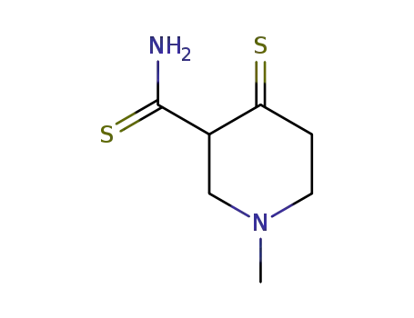 Molecular Structure of 91774-06-0 (Nipecotamide, 1-methylthio-4-thioxo- (7CI))