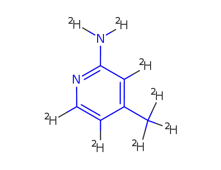 Molecular Structure of 916979-09-4 (2-Amino-4-methylpyridine-d6)