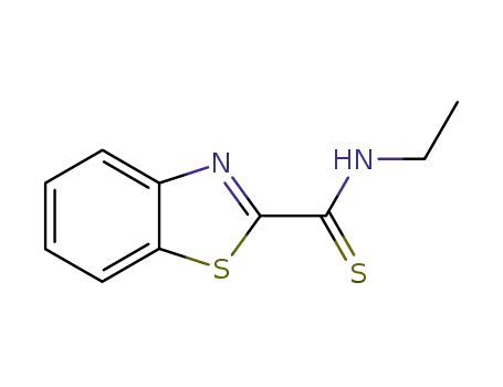 Molecular Structure of 92081-80-6 (2-Benzothiazolecarbothioamide,N-ethyl-(9CI))