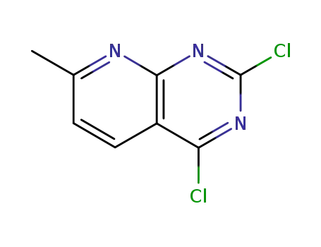 Molecular Structure of 92350-63-5 (2,4-DICHLORO-7-METHYLPYRIDO[2,3-D]PYRIMIDINE)