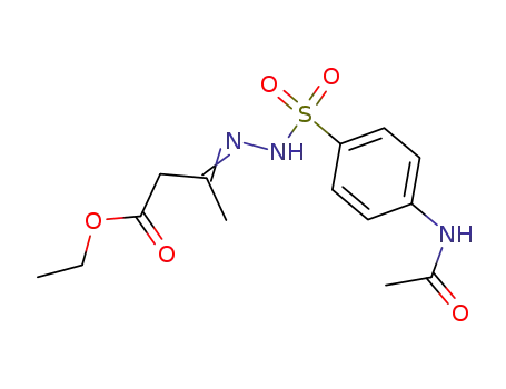 Molecular Structure of 92327-86-1 (ethyl (3E)-3-({[4-(acetylamino)phenyl]sulfonyl}hydrazono)butanoate)
