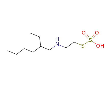 Molecular Structure of 924-26-5 (Thiosulfuric acid hydrogen S-[2-[(2-ethylhexyl)amino]ethyl] ester)