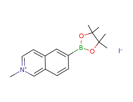 2-methyl-6-(4,4,5,5-tetramethyl-[1,3,2]dioxaborolan-2-yl)-isoquinolinium; iodide