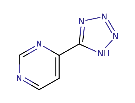 Molecular Structure of 92306-69-9 (Pyrimidine, 4-tetrazol-5-yl- (7CI))