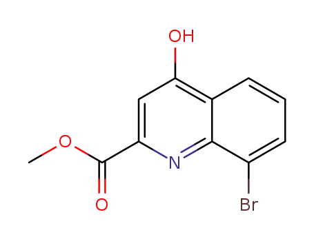 Molecular Structure of 495407-02-8 (8-BroMo-4-hydroxy-quinoline-2-carboxylic acid Methyl ester)