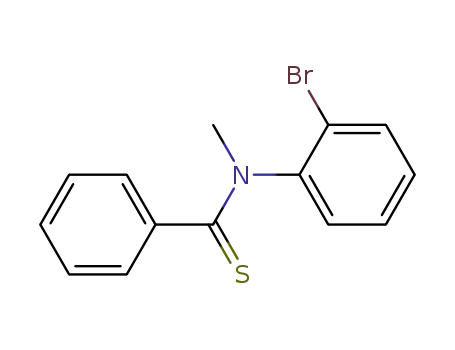 Molecular Structure of 138883-37-1 (Benzenecarbothioamide, N-(2-bromophenyl)-N-methyl-)