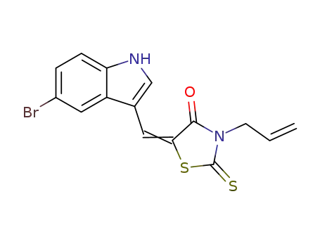5-[(5-bromo-1H-indol-3-yl)methylidene]-3-prop-2-en-1-yl-2-thioxo-1,3-thiazolidin-4-one