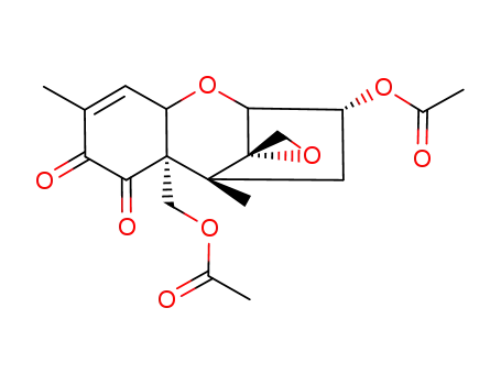 Molecular Structure of 107244-93-9 (3,15-diacetoxy-12,13-epoxytrichothec-9-ene-7,8-dione)