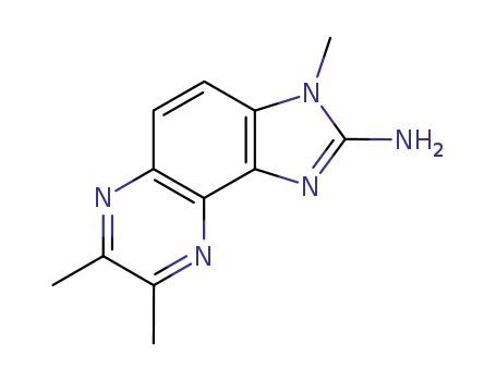 Molecular Structure of 92180-79-5 (2-AMINO-3,7,8-TRIMETHYL-3H-IMIDAZO[4,5-F]QUINOXALINE)