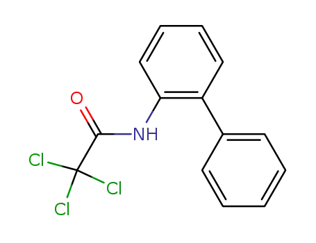 Molecular Structure of 23088-30-4 (2-Trichloracetylamino-biphenyl)