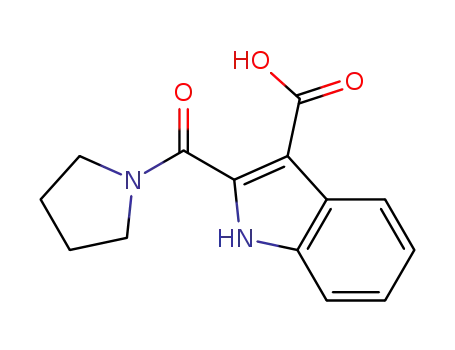 1H-Indole-3-carboxylic  acid,  2-(1-pyrrolidinylcarbonyl)-