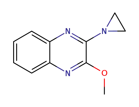 Molecular Structure of 92289-53-7 (2-(aziridin-1-yl)-3-methoxyquinoxaline)