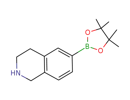 Molecular Structure of 922718-55-6 (1,2,3,4-TETRAHYDRO-6-(4,4,5,5-TETRAMETHYL-1,3,2-DIOXABOROLAN-2-YL)-ISOQUINOLINE)